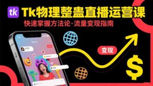 Tk物理整蛊直播跨境运营:快速掌握整蛊类直播的运营方法论,实现流量变现-淘米帮