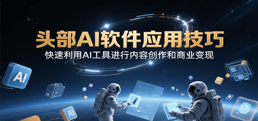 头部AI软件应用技巧，快速利用AI工具进行内容创作和商业变现-淘米帮