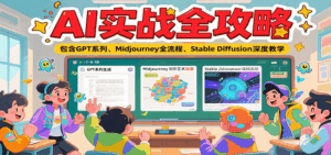AI实战全攻略，包含GPT系列、Midjourney全流程、Stable Diffusion深度教学-淘米帮