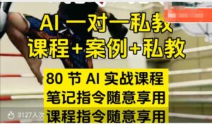 AI指令实战课,课程+案例,80节AI实战课程,笔记指令随意享用,课程指令随意享用(更新7月)-淘米帮