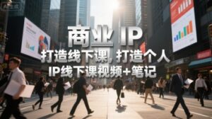 商业IP打造线下课,打造个人 IP线下课视频+笔记-淘米帮