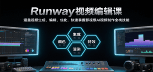 Runway视频编辑课，涵盖视频生成、编辑、优化，快速掌握影视级AI视频制作全栈技能-淘米帮
