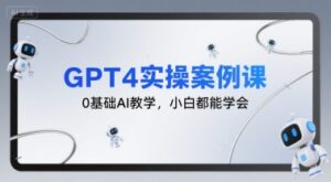 GPT4实操案例课,0基础AI教学,小白都能学会-淘米帮