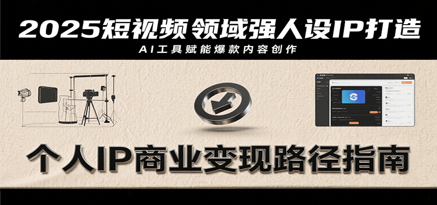 2025短视频领域强人设IP打造，结合爆款案例与AI工具应用，从个人出镜到商业成交转化-淘米帮