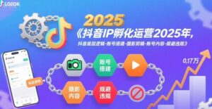 抖音IP孵化运营2025年，抖音底层逻辑-账号搭建-摄影剪辑-账号内容-规避违规-淘米帮
