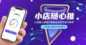 小店随心推微付费撬动自然流投手教学，小店随心推手把手教学-淘米帮