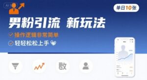 男粉引流新玩法,操作逻辑非常简单,单日10张轻轻松松-淘米帮