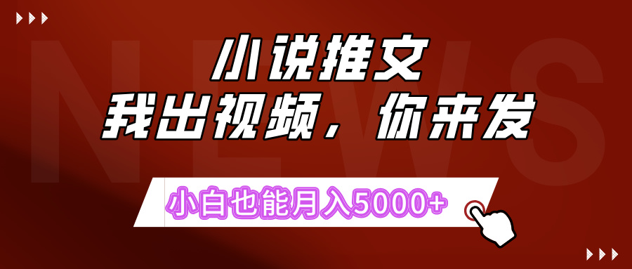 抖推猫最新玩法，小白也能月入5000+，小说推文无需剪辑，直接代发，2分钟直接搞定-淘米帮