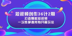 短视频创作36计2期：打造爆款短视频所需的各类开篇技巧，提升视频吸引力-淘米帮