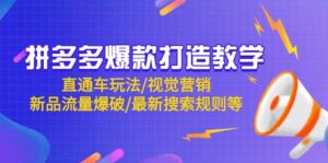 拼多多爆款打造教学:直通车玩法/视觉营销/新品流量爆破/最新搜索规则等-淘米帮