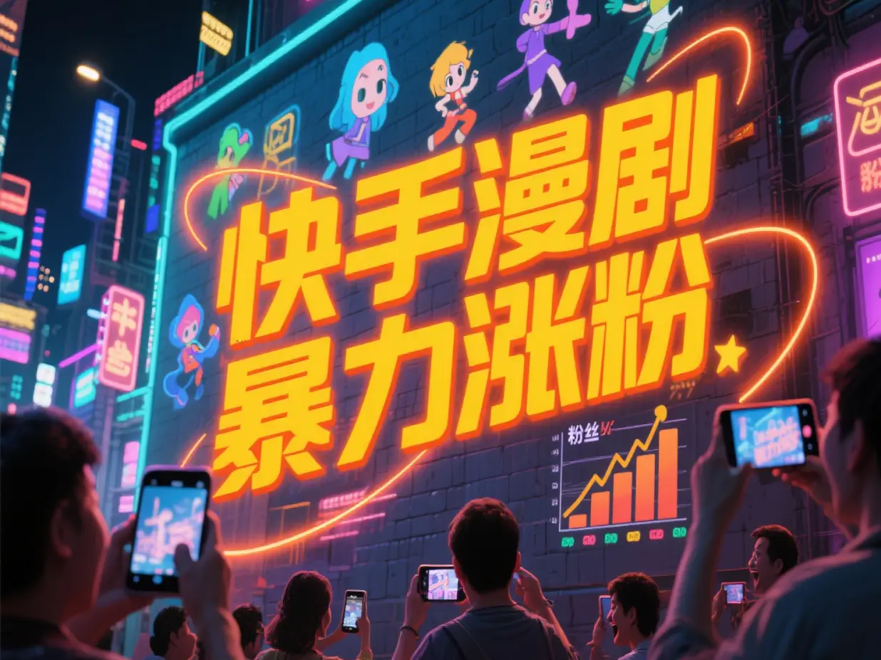 快手漫剧暴力涨粉-淘米帮