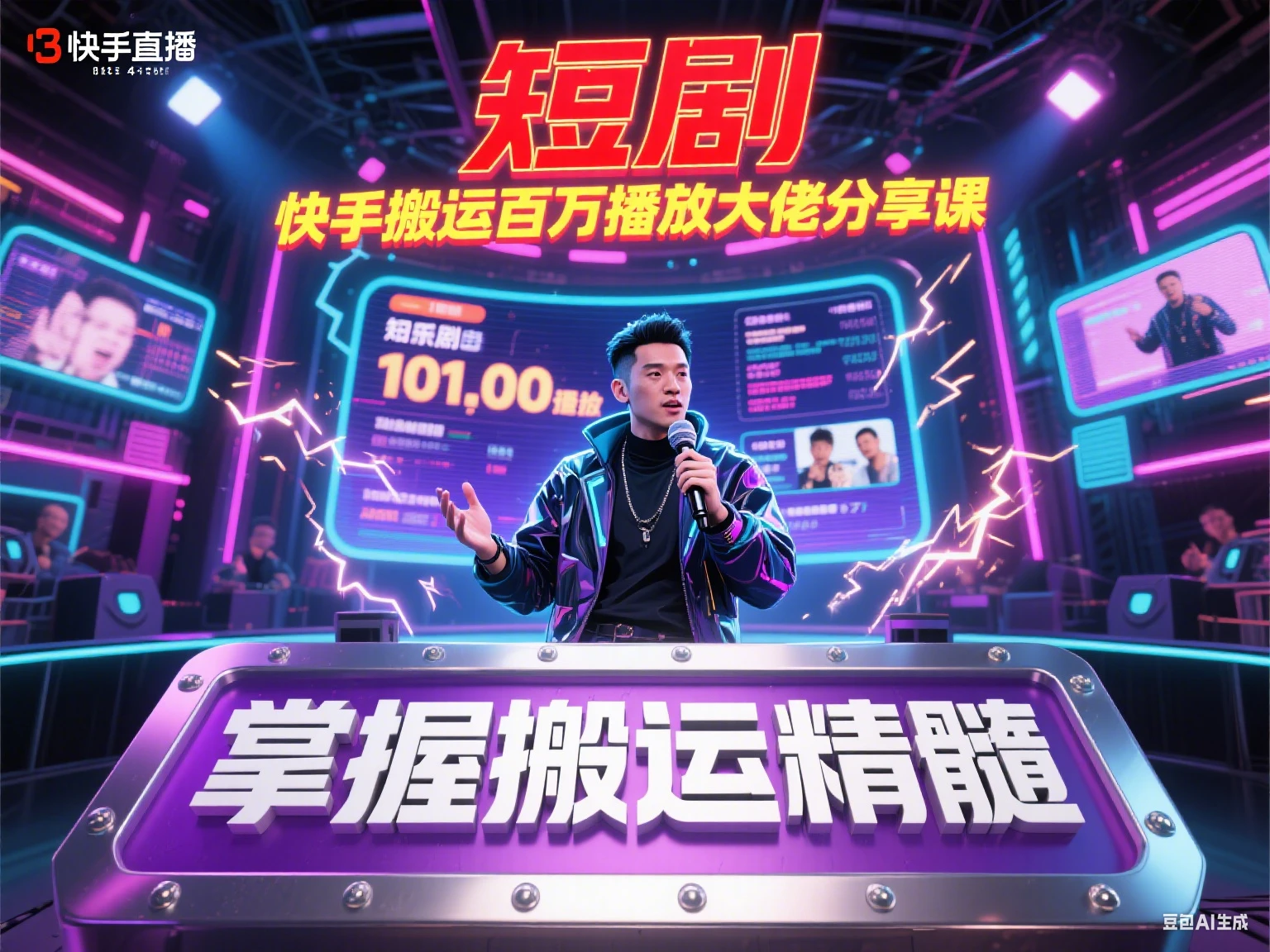 【精】短剧 快手搬运百万播放大佬分享课-淘米帮