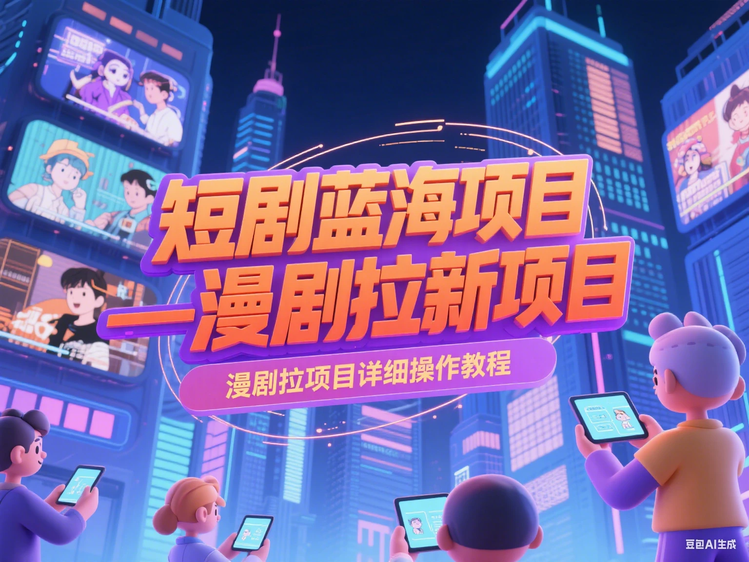 【精】短剧蓝海项目—漫剧拉新项目详细操作教程-淘米帮