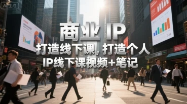 【精】商业IP打造线下课，打造个人 IP线下课视频+笔记-淘米帮