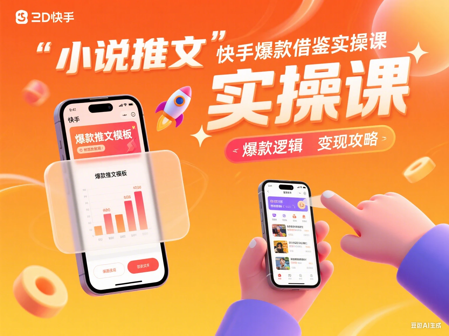 小说推文 快手爆款借鉴实操课-淘米帮