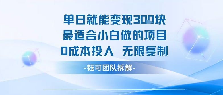 单日就能变现3张最适合小白做的项目0成本投入 无限复制-淘米帮