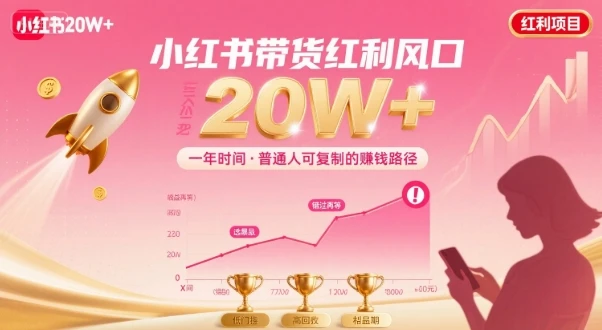 【精】靠小红书带货项目年入20w+，最不能错的大红利项目-淘米帮
