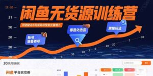 闲鱼无货源训练营：账号准备养号/垂直化选品/黑搜玩法，0基础30天盈利指南-淘米帮