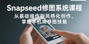 Snapseed修图系统课程：从基础操作到风格化创作，掌握手机端修图技能-淘米帮