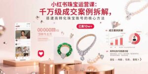 小红书珠宝运营课：千万级成交案例拆解，搭建高转化珠宝账号的核心方法-淘米帮