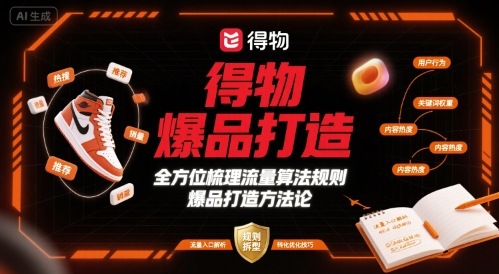 得物爆品打造，全方位梳理得物流量算法规则爆品打造规则-淘米帮