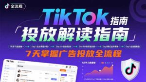 TikTok投放解读指南：后台操作/计划建立/模式选择，7天掌握广告投放全流程-淘米帮