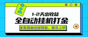 最新全自动打金玩法单日收益1000-2000-淘米帮