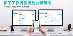 最新扣子工作流引流创业粉玩法，简单高效玩法单日引流100+-淘米帮