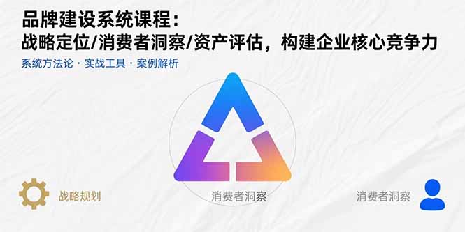 品牌建设系统课程：战略定位/消费者洞察/资产评估，构建企业核心竞争力-淘米帮