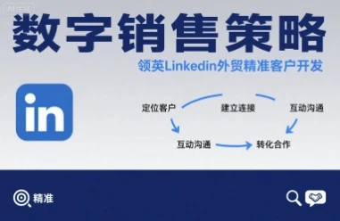 【精】数字销售策略领英LinkedIn外贸精准客户开发-淘米帮