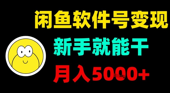 闲鱼软件号变现，新手就能干，月入5k+-淘米帮