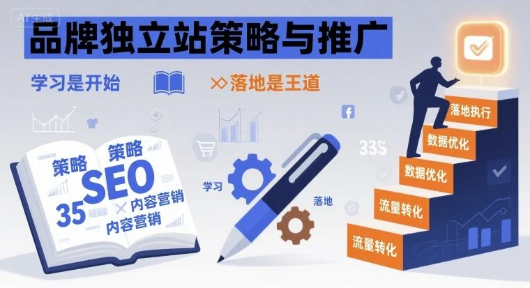 【精】品牌独立站策略与推广，学习是开始，落地是王道-淘米帮