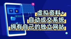 虚拟资料+独创全自动成交系统，拥有自己的独立网站，多平台教学，拥有多个渠道，日躺2张【揭秘】-淘米帮