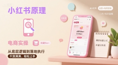 小红书原理以及详细实操流程，小红书电商教程-淘米帮