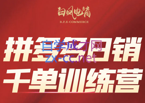白凤电商·拼多多日销千单训练营(更新8月)-淘米帮