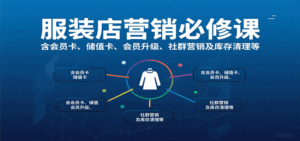 服装店营销必修课:含会员卡、储值卡、会员升级、社群营销及库存清理等-淘米帮