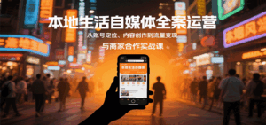 本地生活自媒体全案运营,从账号定位、内容创作到流量变现与商家合作实战课-淘米帮