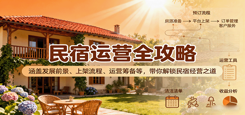 民宿运营全攻略：涵盖发展前景、上架流程、运营筹备等，带你解锁民宿经营之道-淘米帮