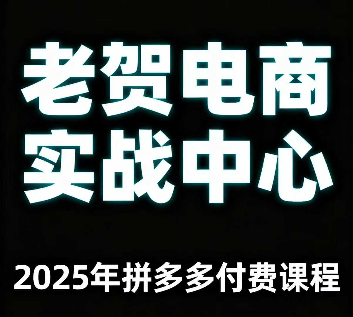老贺电商2025年拼多多付费课程，用通俗易懂的方法告诉你多多怎么玩-淘米帮