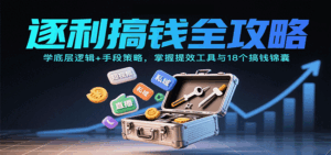 逐利搞钱全攻略：学底层逻辑+手段策略，掌握提效工具与18个搞钱锦囊-淘米帮