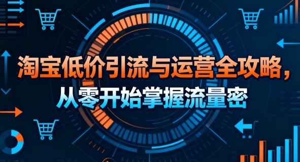 淘宝低价引流与运营全攻略，从零开始掌握流量密码-淘米帮