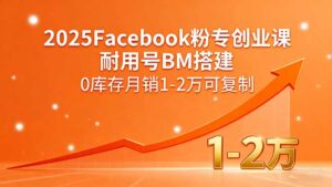 2025Facebook粉专创业课,耐用号BM搭建,0库存月销1-2万可复制-淘米帮