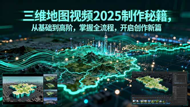 三维地图视频2025制作秘籍，从基础到高阶，掌握全流程，开启创作新篇-淘米帮