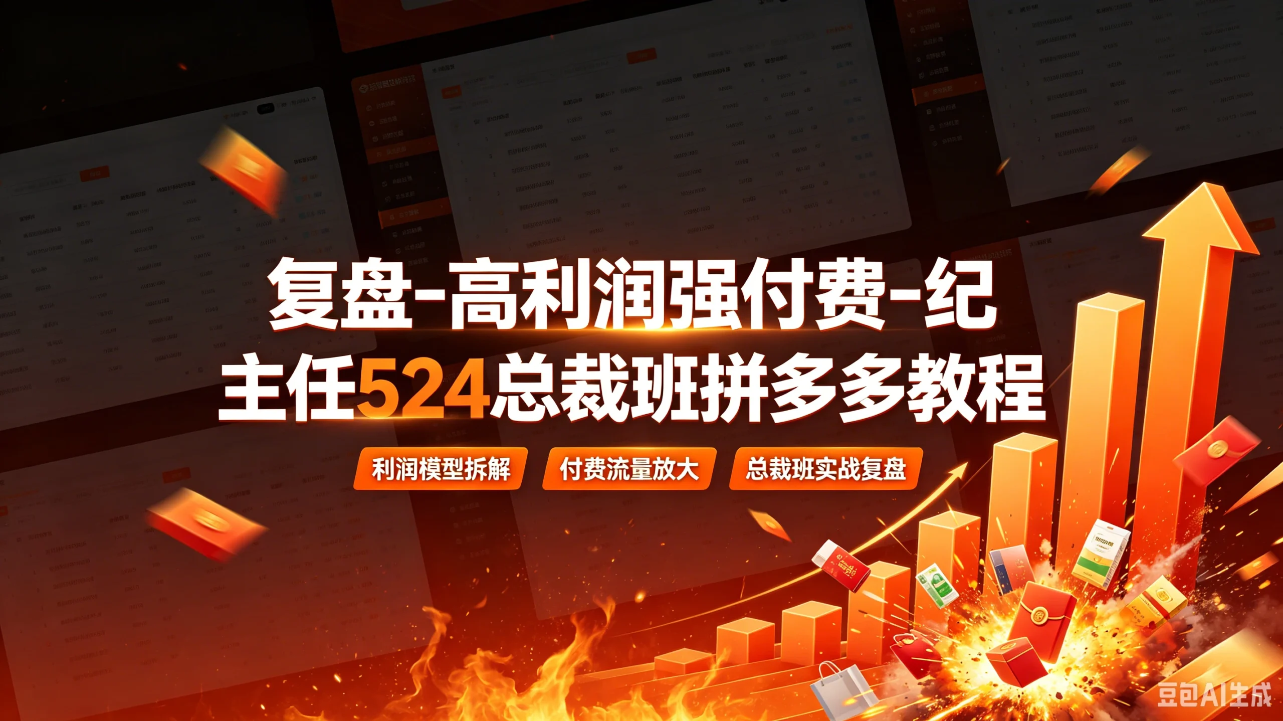 【精】复盘-高利润强付费-纪主任524总裁班拼多多教程-淘米帮