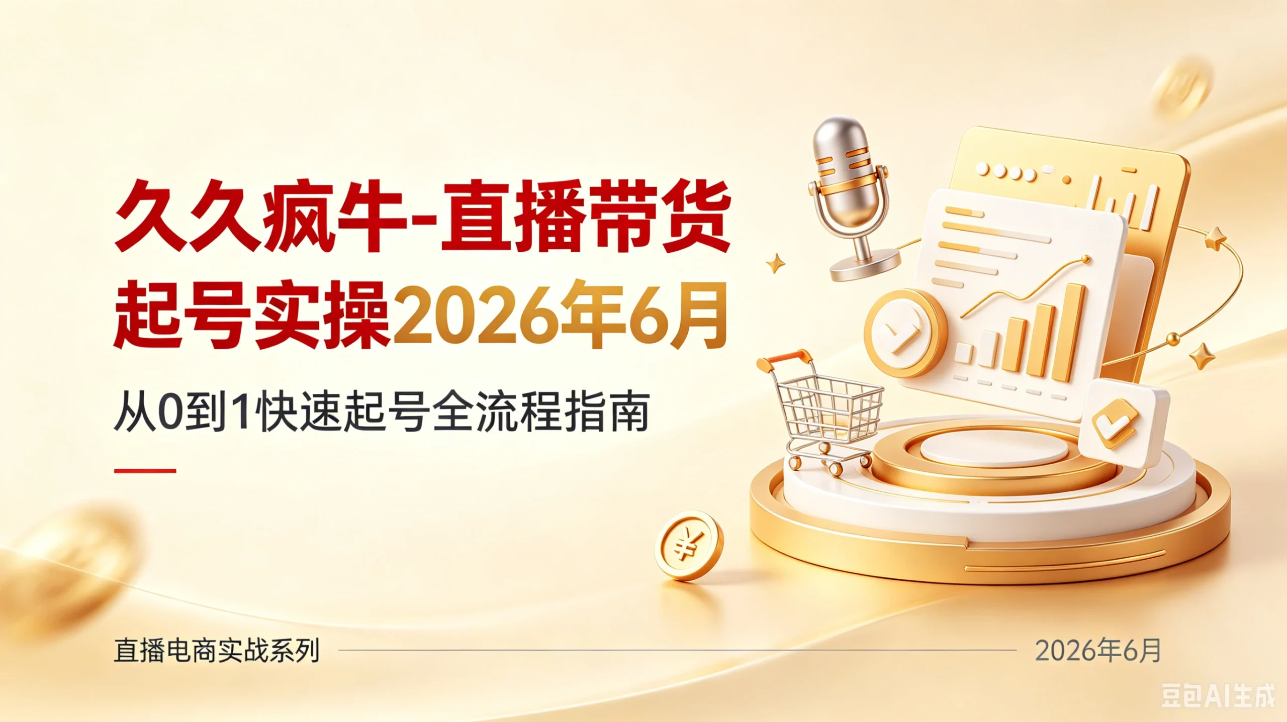 【精】久久疯牛-直播带货起号实操2026年6月-淘米帮