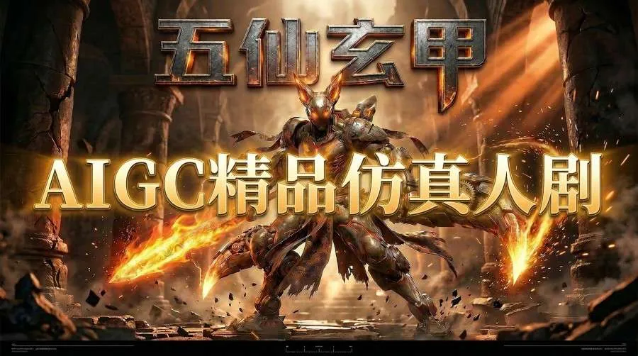 【精】AIGC精品仿真人短剧教学,以五仙玄甲风为例展示保姆级实操教学-淘米帮