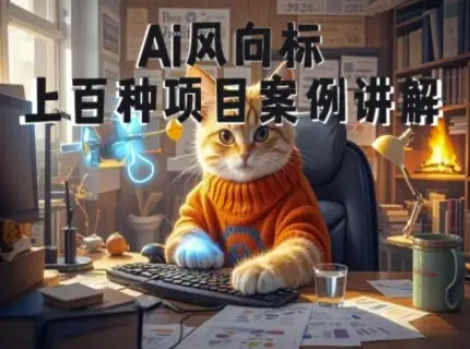 【精】Ai风向标-附100种项目案例玩法-0基础小白到大神ai视频商业应用教学（26年4月更新）-淘米帮
