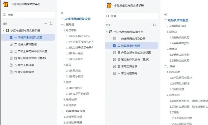 【精】小红书虚拟电商实操手册，3万字保姆级教学，3个月从0賺到1w+-淘米帮