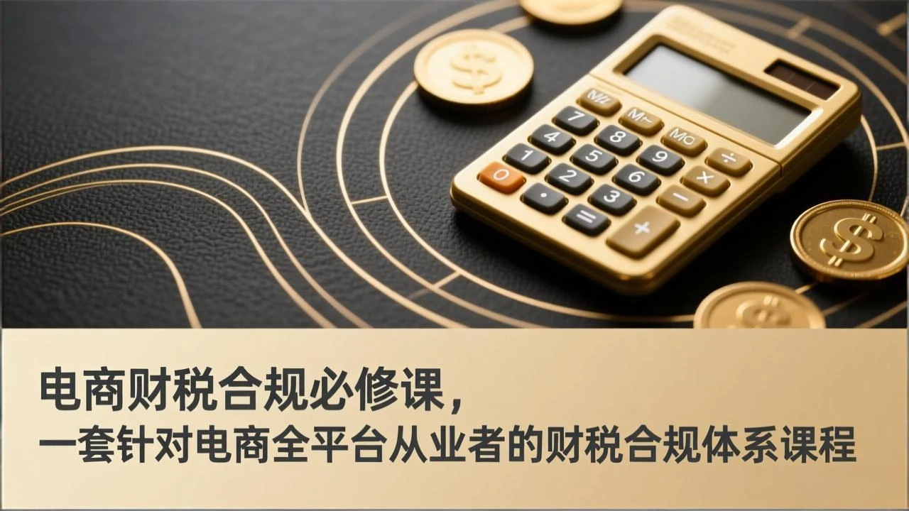 电商财税合规必修课，是一套针对电商全平台从业者的财税合规体系课程-淘米帮