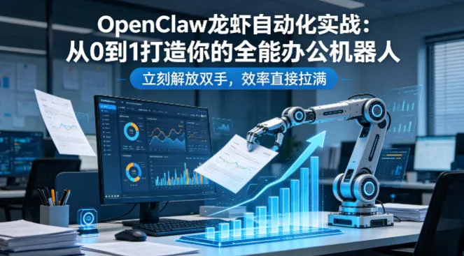 OpenClaw龙虾自动化实战:从0到1打造你的全能办公机器人,立刻解放双手,效率直接拉满-淘米帮